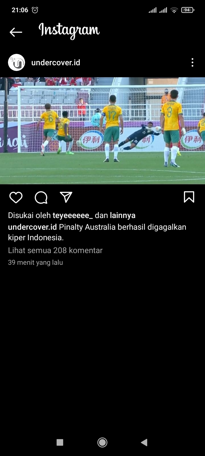 HASIL AKHIR LIVE SCORE Indonesia U23 vs Australia, Skor 1-0 Babak Pertama Diwarnai Penyelamatan Gemilang Ernando Tepis Penalti Lawan