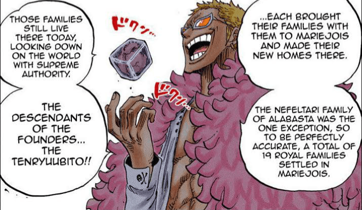 TEORI ONE PIECE: Doflamingo Akan Merebut Harta Karun Mariejoa Untuk Kalahkan Imu Sama