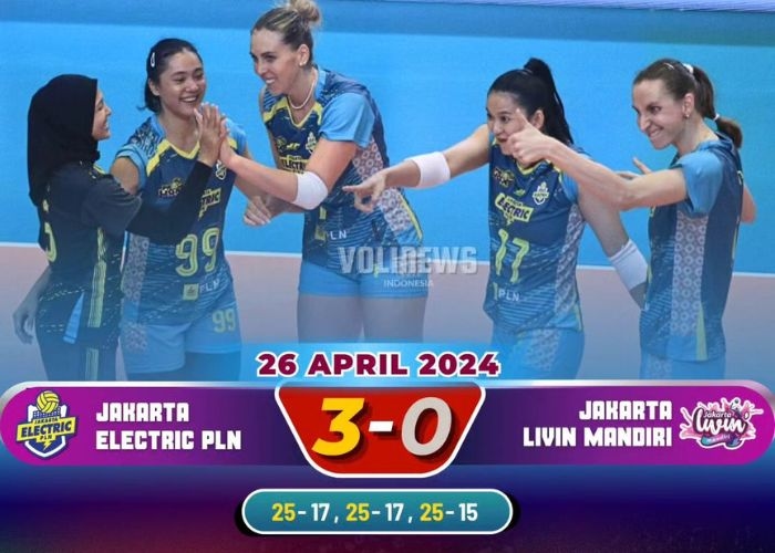 PLN Mobile Proliga 2024: Jakarta Electric PLN Mulai dengan Kemenangan Gemilang di Seri Pertama Setelah Mengalahkan Jakarta Livin Mandiri