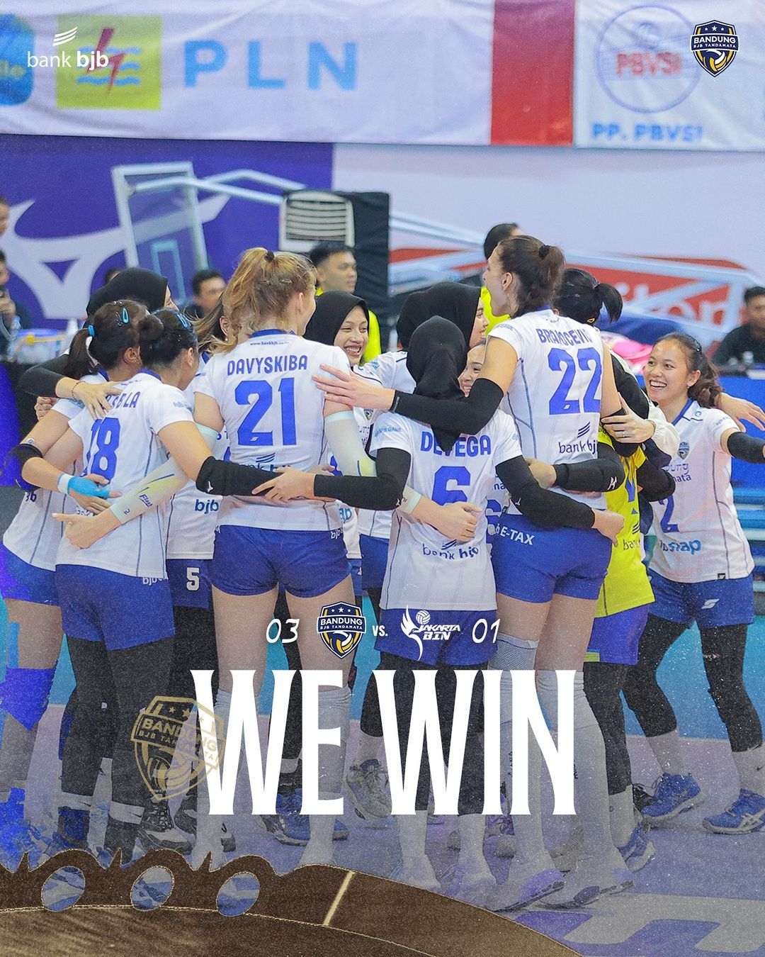 BJB Tandamata, Sang Juara Bertahan Meraih Kemenangan Pertama dengan Mengalahkan Jakarta BIN Dalam Laga PLN Mobile Proliga 2024