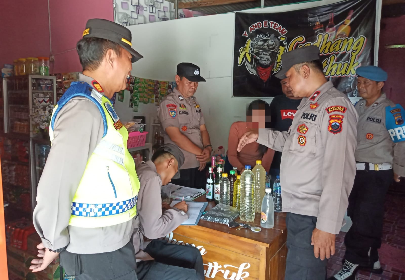 Polres Grobogan Lakukan Operasi Miras Buntut Maraknya Kriminalitas