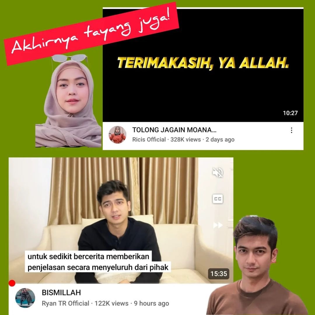 Ria Ricis Unggah Konten Drama Perceraiannya ke YouTube, Netizen Senggol Kemal Palevi: Kan Udah Gue Bilang...