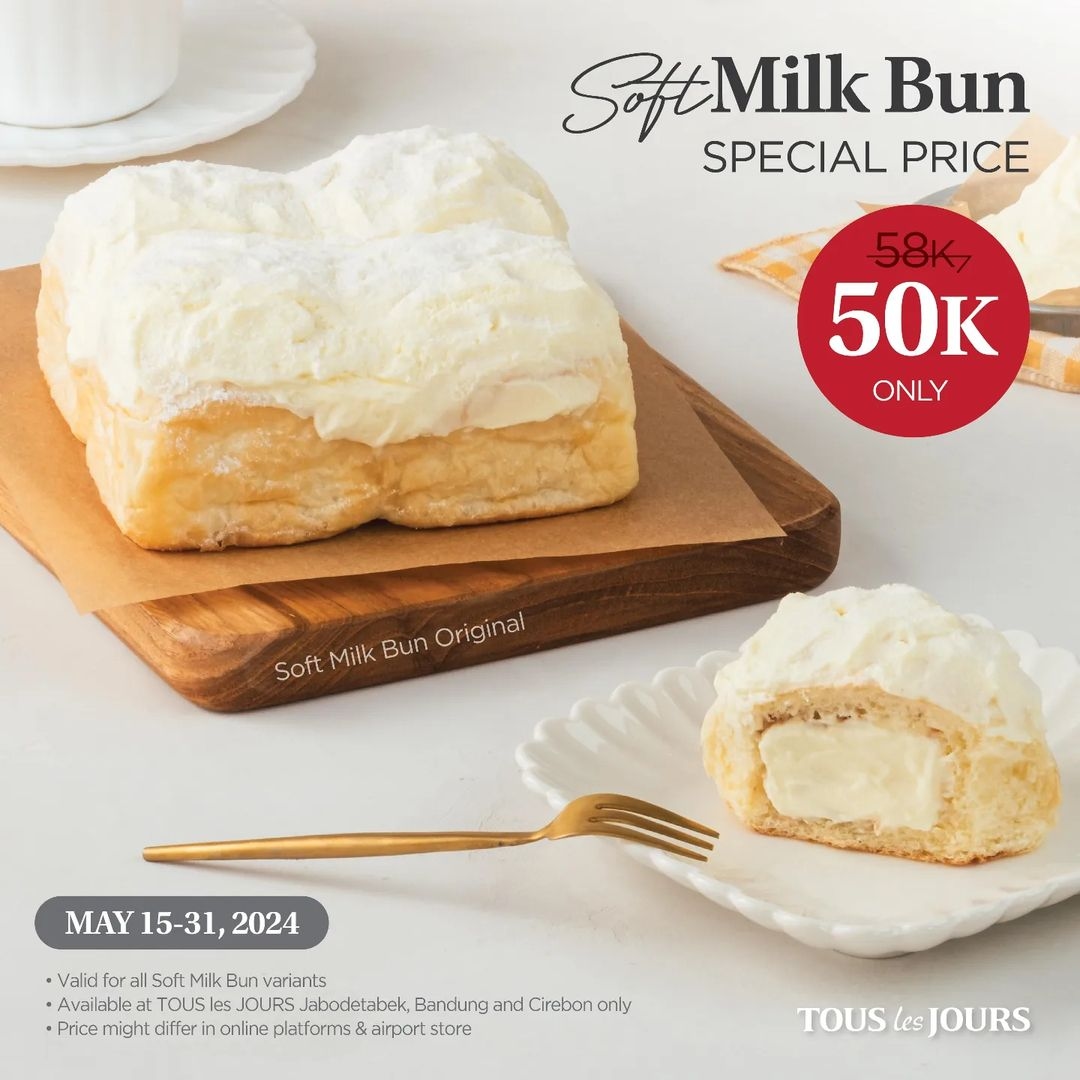 Jangan Ngiler Sendiri! Roti Susu Super Lembut Ini Sedang Ada Promo Harga Spesial, Buruan Beli!