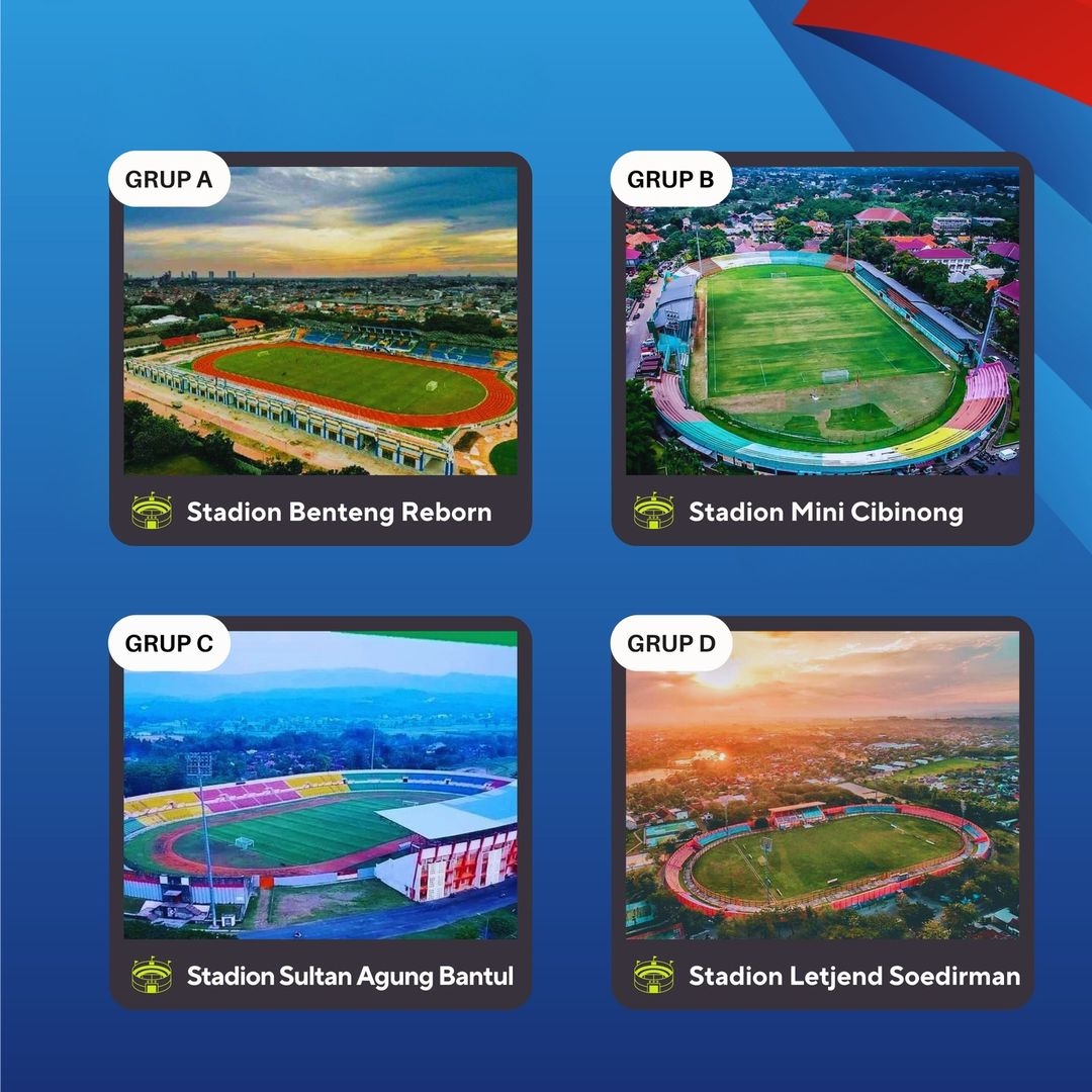 Berikut 4 Stadion untuk Babak 16 Besar Liga 3 Nasional 2023/2024