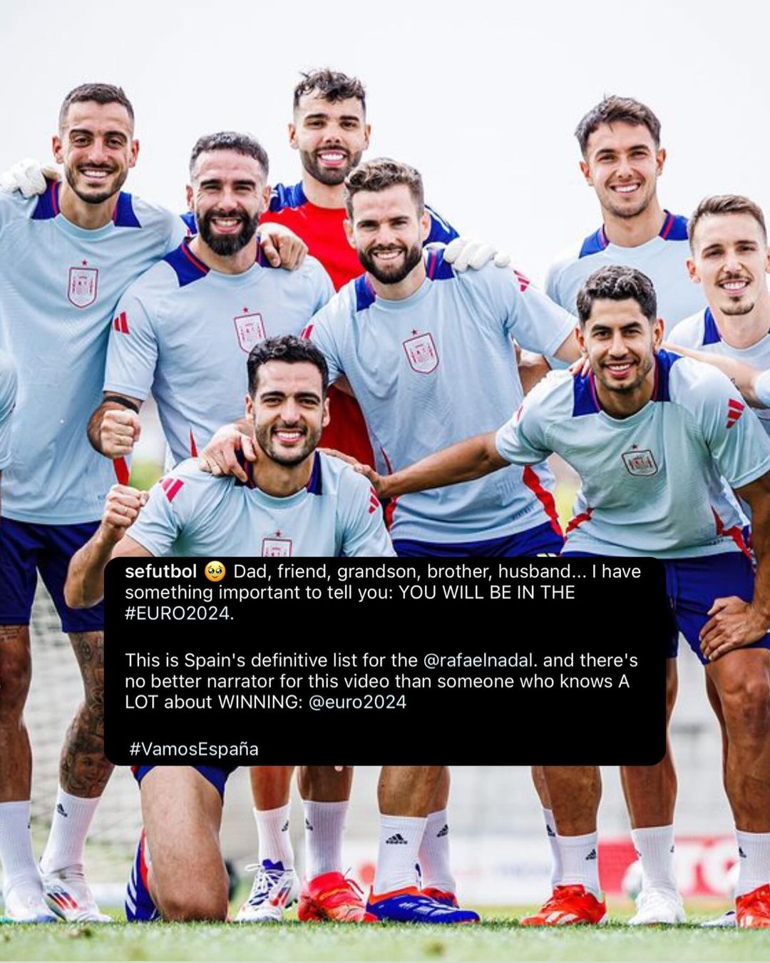 VIRAL! Bikin Haru, Cara Spanyol Umumkan Skuad Piala Eropa 2024, Video Pengumuman Tampilkan Keluarga dan Rafael Nadal jadi Narator