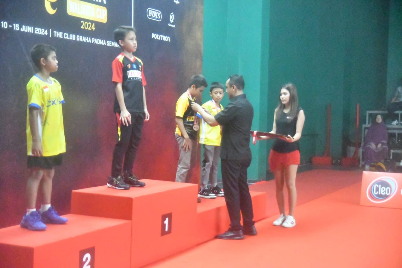 Arnaz Andrarsama Kalungkan Medali Juara Graha Padma Walikota Cup 2024