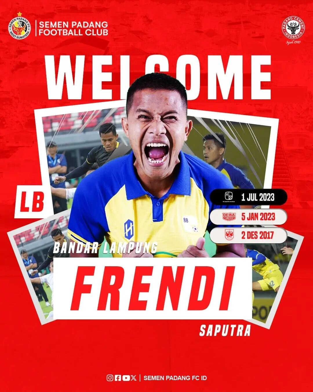 Eks PSIS, Frendi Saputra Resmi Gabung Semen Padang FC
