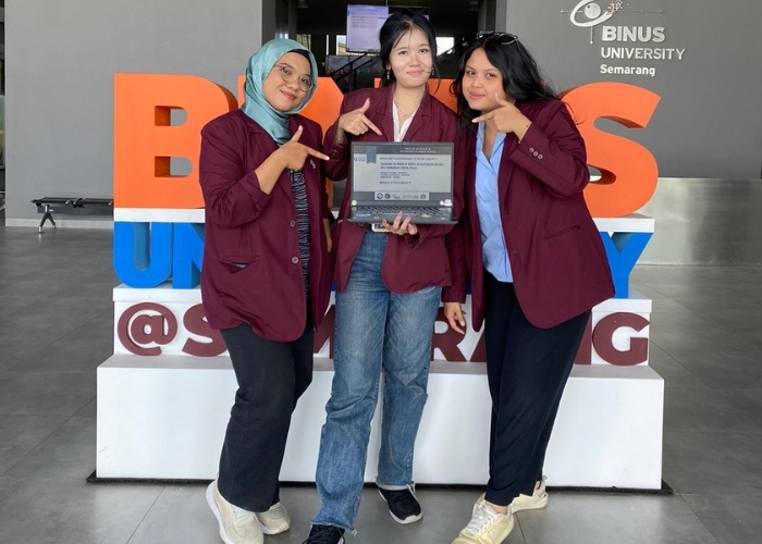 Binus Semarang Gemilang! Mahasiswa Raih Gelar Best Presenter dan Best Implemented di Webinar Nasional dan Diseminasi Project Mahasiswa