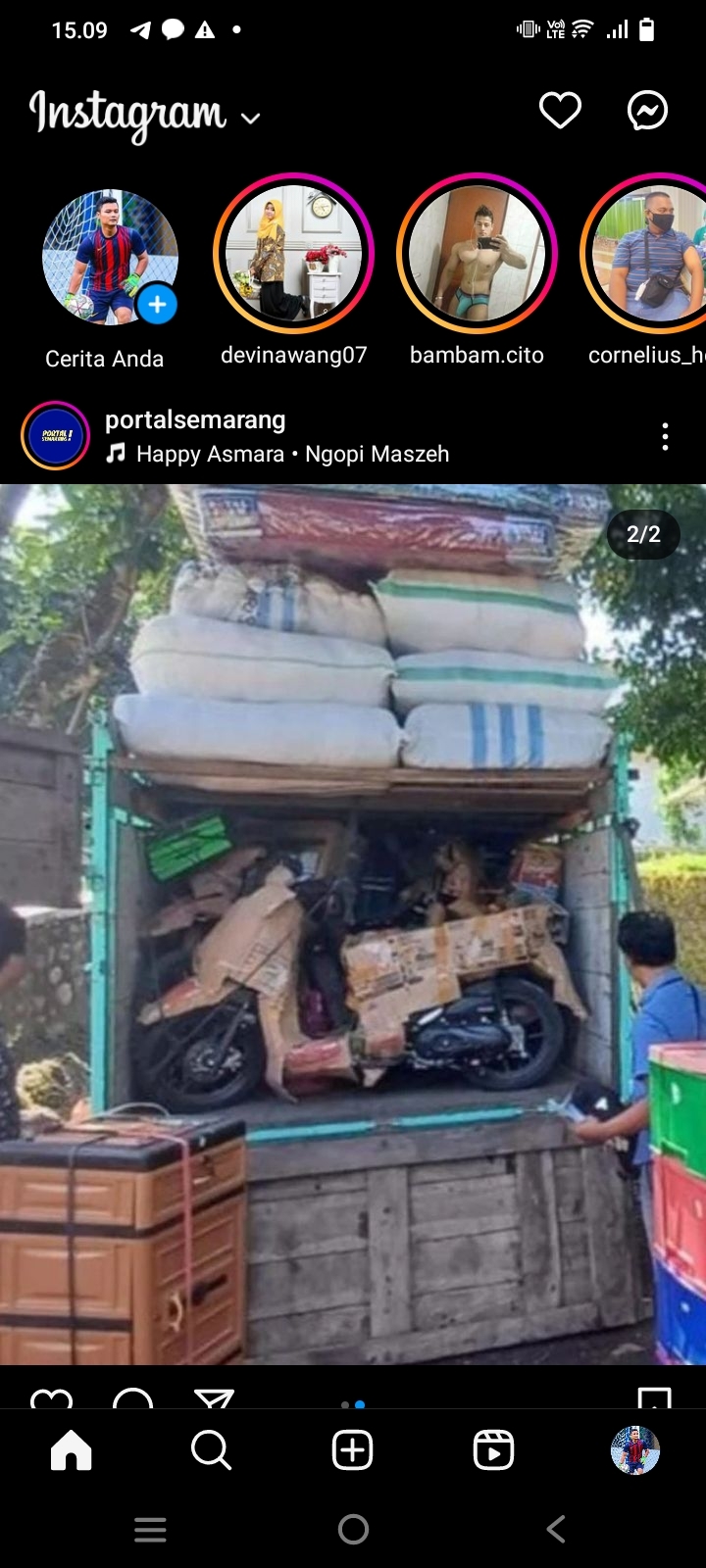 Polisi Mengamankan Truk Bermuatan Kasur yang Diduga Mengedarkan Motor Bodong