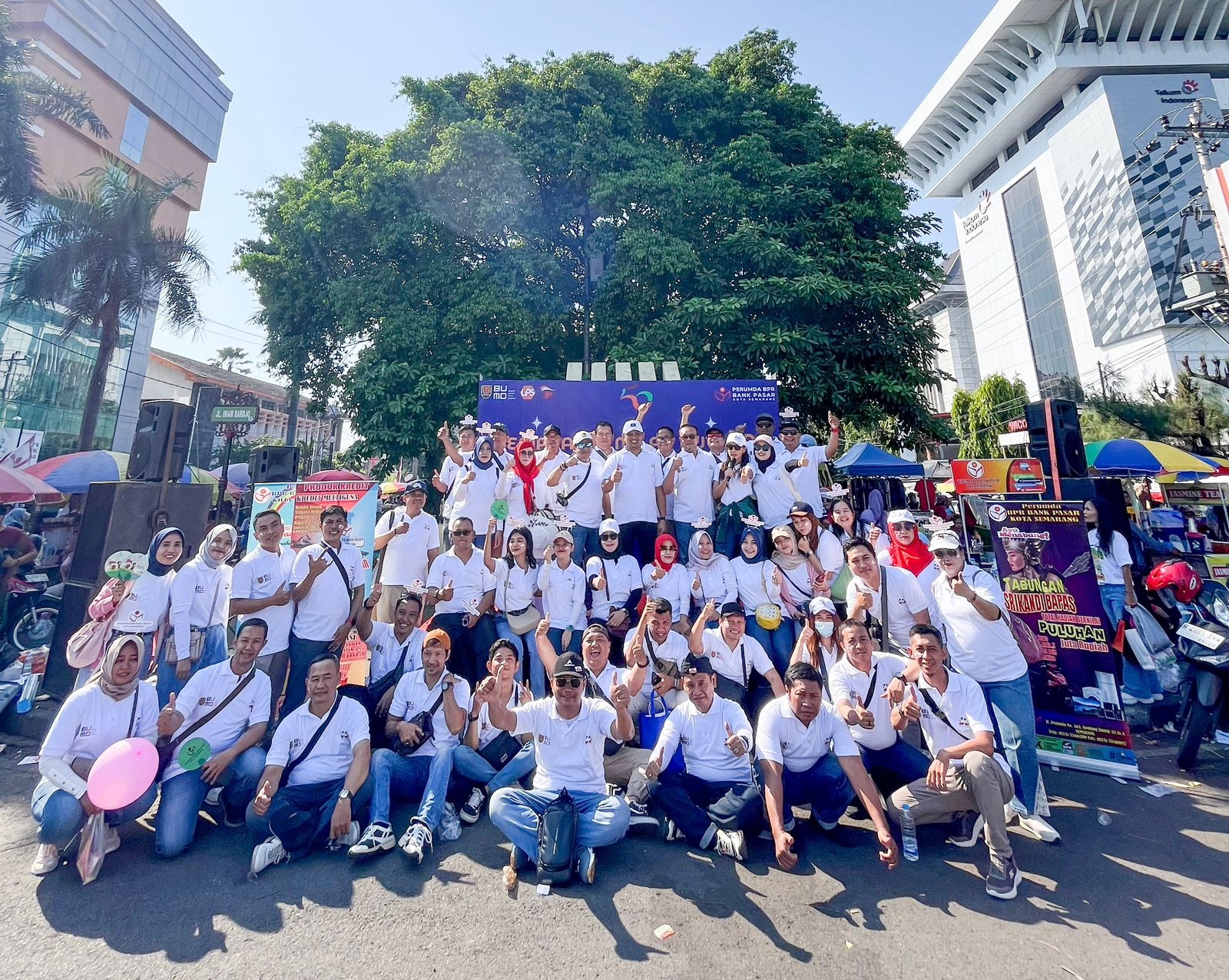 Semarak Kemilau 50 Tahun: Perumda BPR Bank Pasar Kota Semarang Rayakan Ulang Tahun Emas di Car Free Day