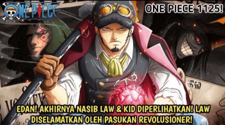 Spoiler One Piece Chapter 1125: Mengejutkan Trafalgar Law Berhasil Selamat dan Bergabung dengan Pasukan Revolusioner