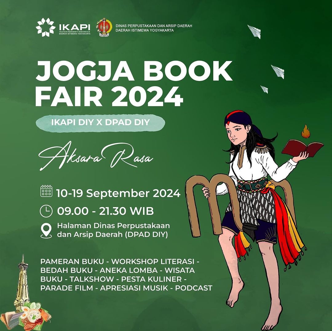 Event Vibes! Meriahkan Acara Jogja Book Fair 2024, Menggali Aksara dan Rasa di Pesta Literasi Yogyakarta