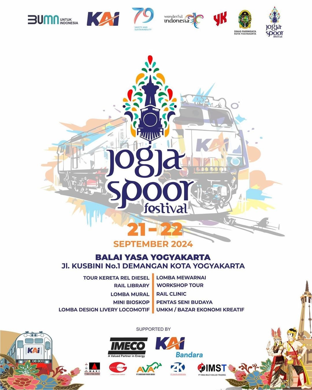 Event Vibes! Jogja Spoor Festival 2024 Kembali Hadir dengan Berbagai Acara Menarik, Merayakan Sejarah Kereta Api di Yogyakarta