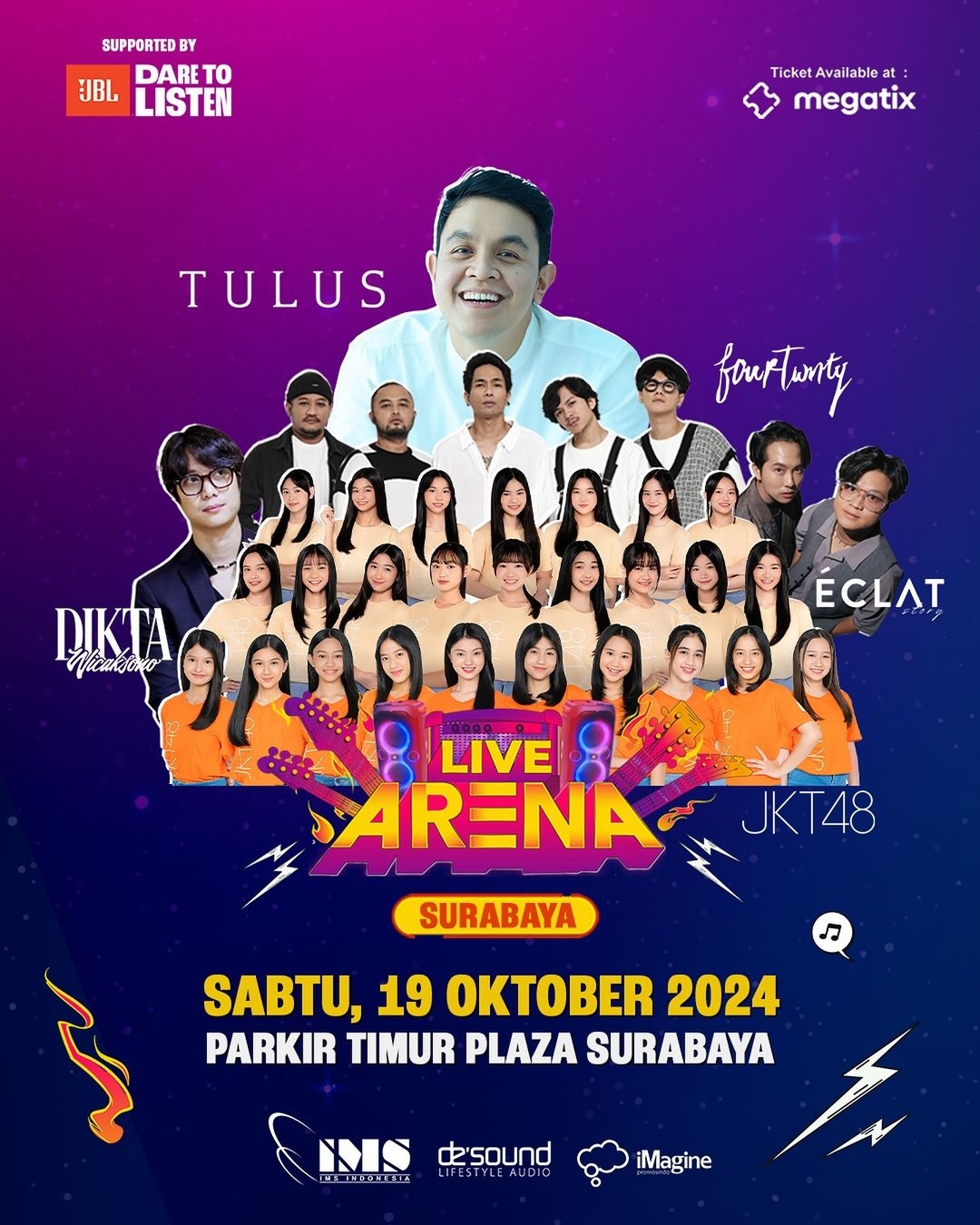 Event Jatim Vibes! Surabaya Siap Bergoyang Bersama, Live Arena Festival 2024 Akan Mengguncang Kota Pahlawan dengan Sederet Musisi Ternama