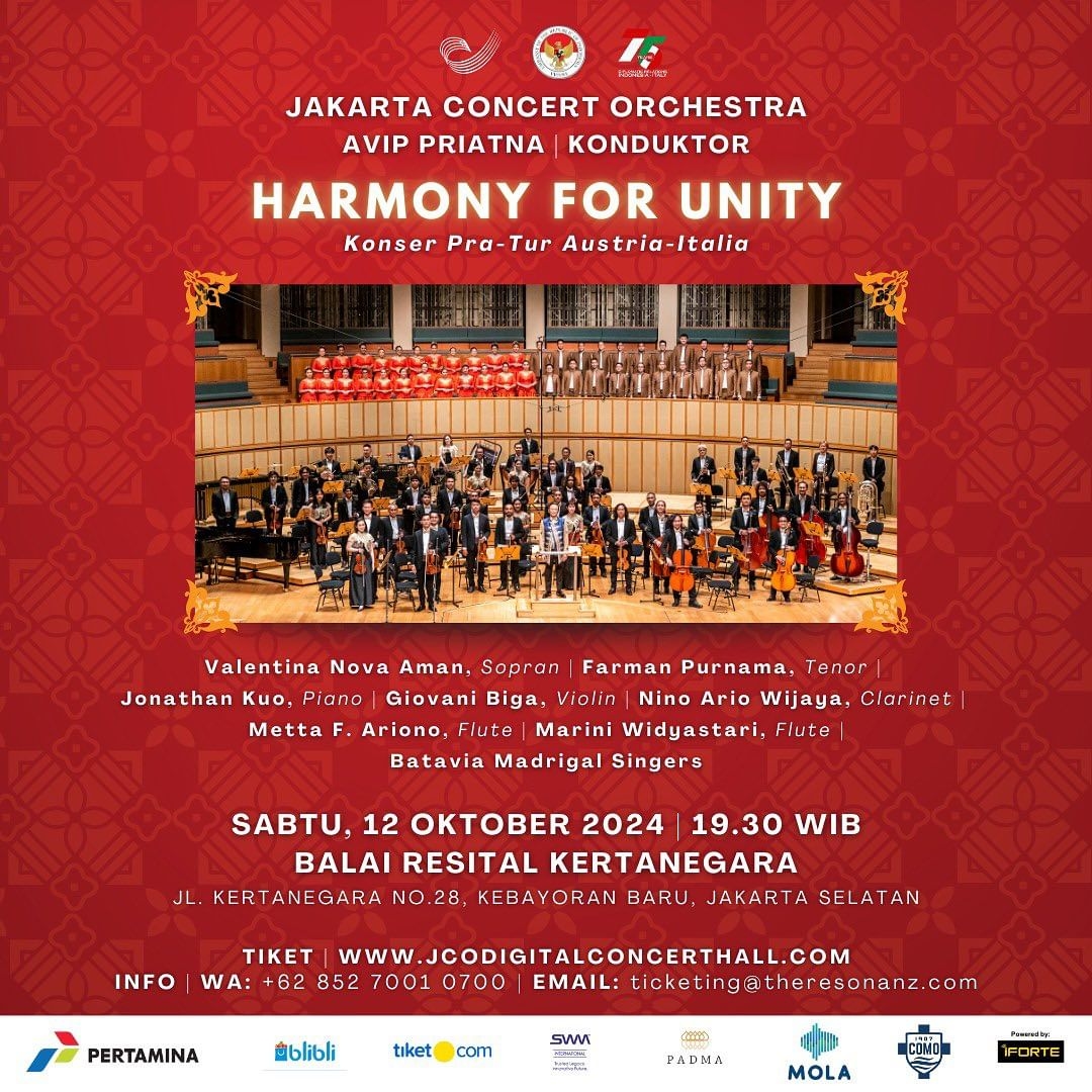 Event Vibes! Jakarta Concert Orchestra Siap Mengguncang Eropa! Saksikan Kemeriahan Konser Pra-Tur Harmony for Unity