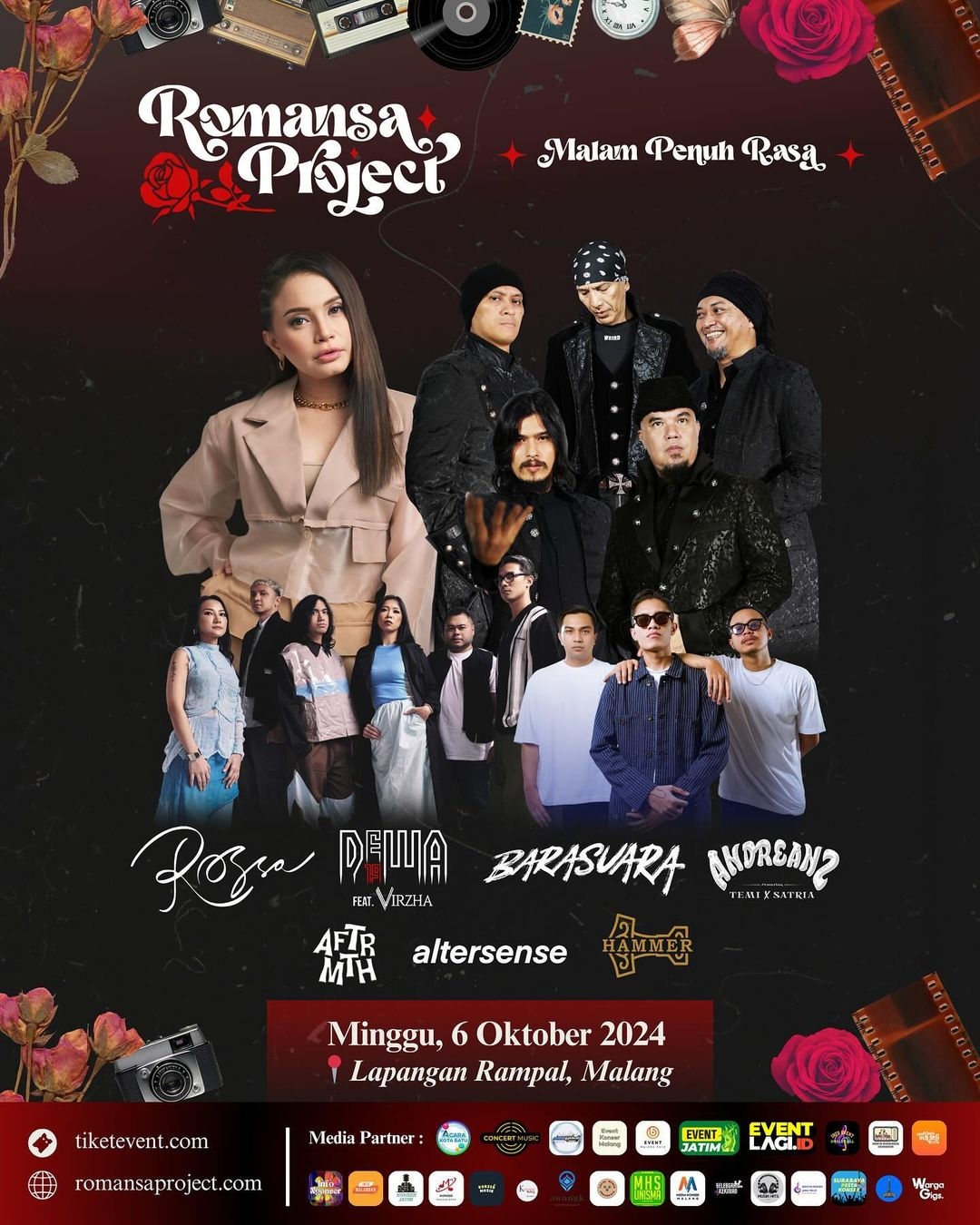 Event Vibes! Siapkan Diri Berpetualang Musik Bersama Dalam Konser Romansa Project, Malam Cinta di Bawah Langit Malang