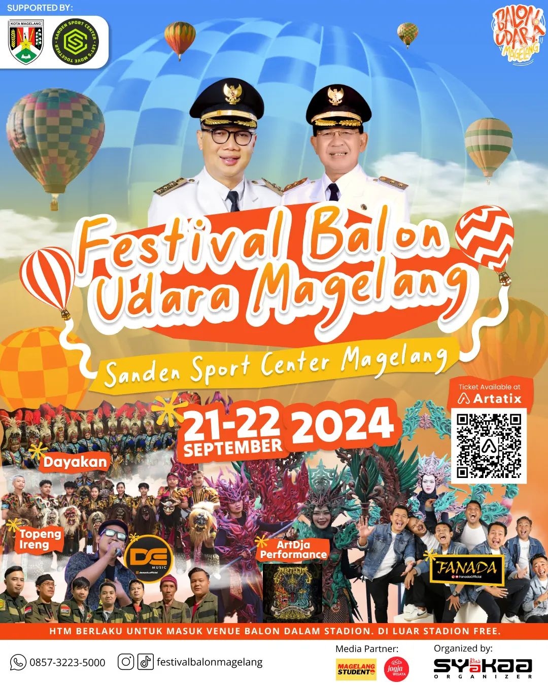 Event Vibes! Magelang Siap Bersinar, Festival Balon Udara Magelang Hadir dengan Spektakuler di Sanden Sport Center!