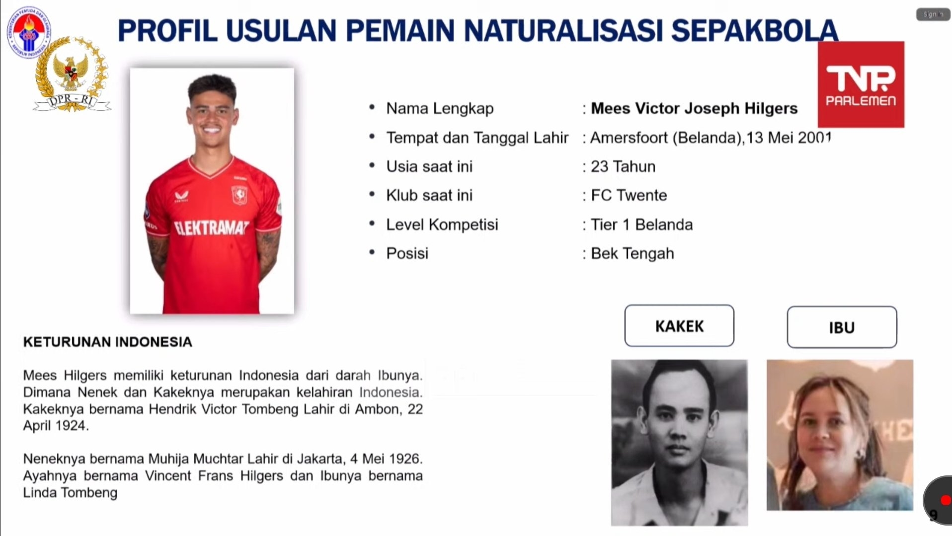 Komisi III DPR RI Setujui Naturalisasi Mees Hilgers dan Eliano Reijnders untuk Timnas Indonesia, Ini Profil Lengkap Kedua Pemain