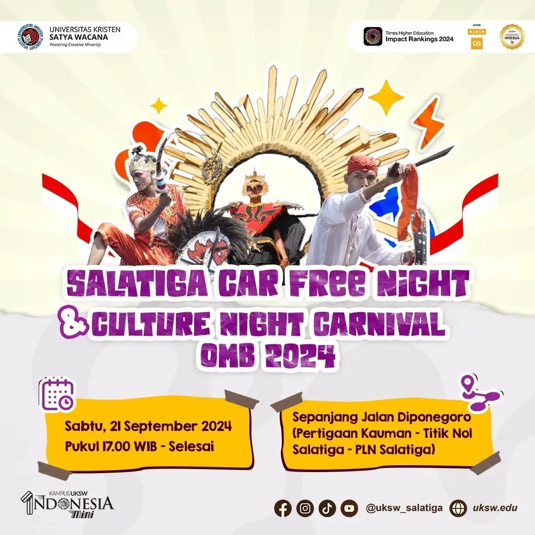 Event Vibes! UKSW dan Kota Salatiga Bersatu dalam Salatiga Car Free Night and Culture Night Carnival OMB 2024! Hiburan Menarik Bagi Warga Salatiga