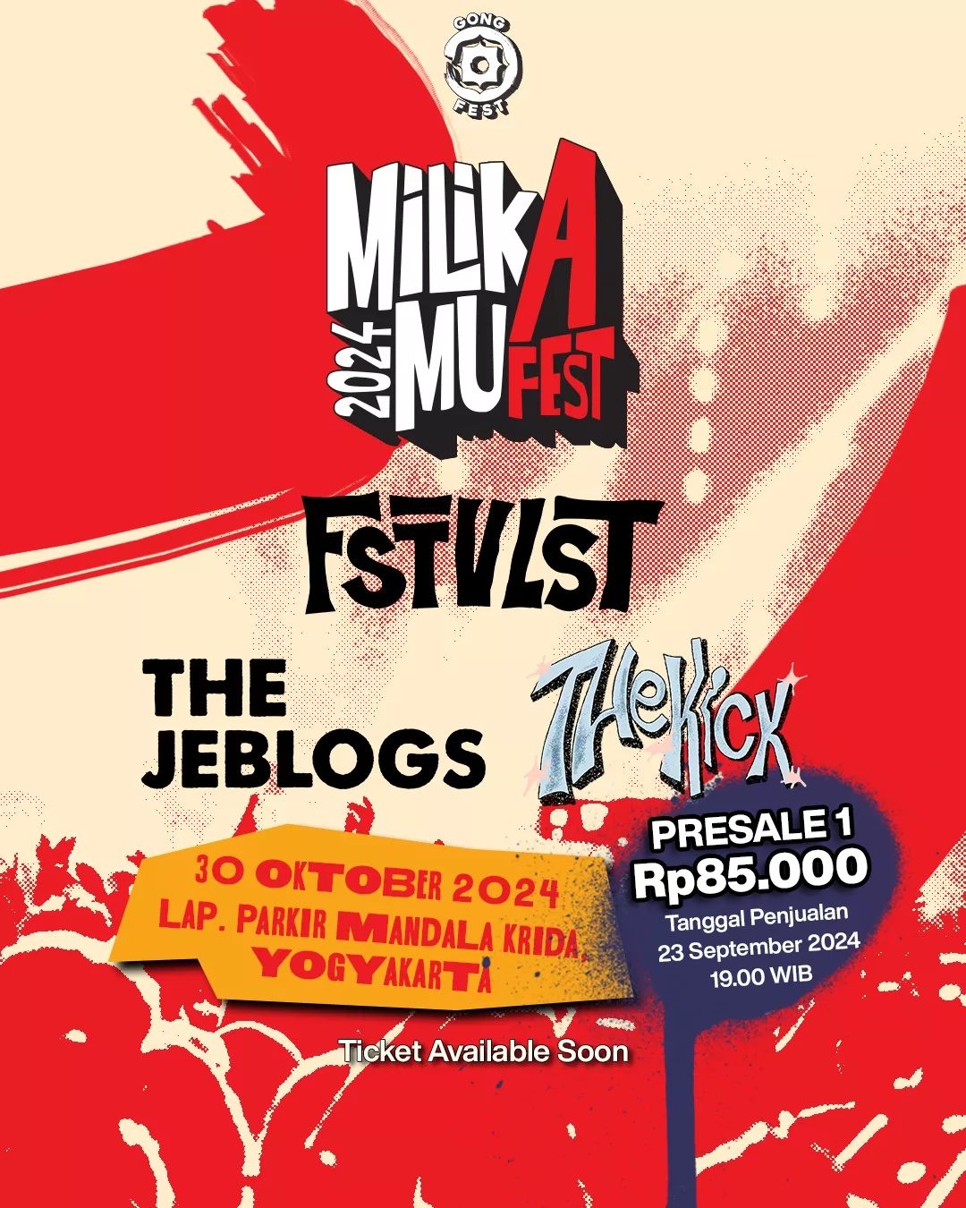 Event Vibes! Bersiaplah, Milikamu Fest Akan Mengguncang Yogyakarta pada 30 Oktober 2024! Cek Tanggal Penjualan Tiket Presale 1