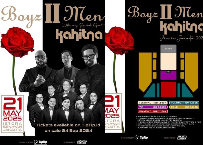 Event Vibes! Sang Legenda Musik Boyz II Men serta Band Kahitna Siap Guncang Jakarta dalam Konser Kolaborasi Spektakuler