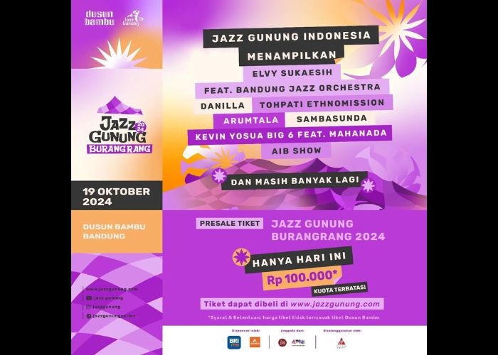 Event Vibes! Festival Jazz Gunung Burangrang 2024, Harmoni Musik dan Keindahan Alam di Kaki Gunung Burangrang