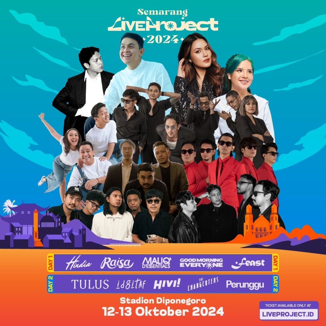 Event Vibes! Konser Semarang Liveproject 2024, Dua Hari Penuh Musik dan Keseruan di Kota Atlas