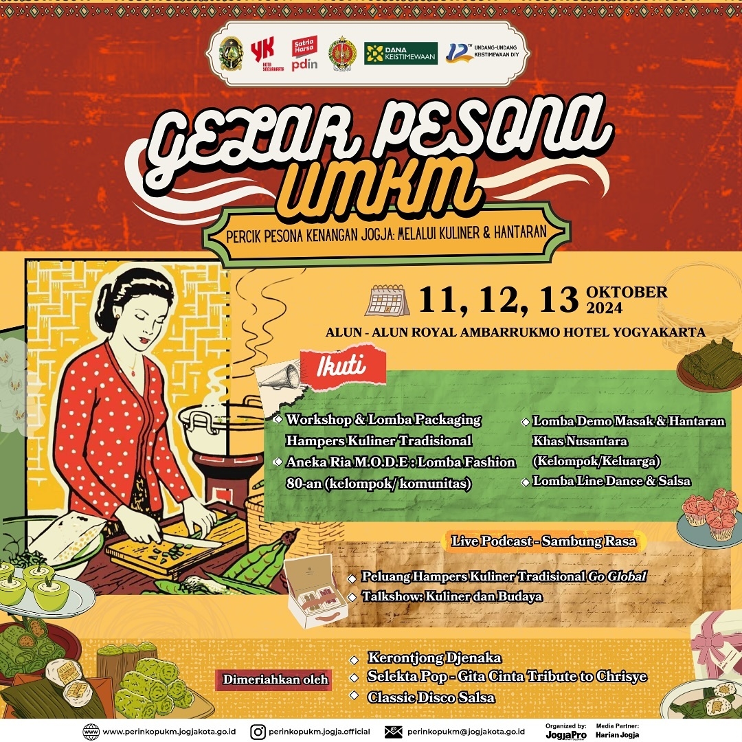 Event Vibes! Mari Dukung UMKM dengan Hadir di Gelar Pesona UMKM 2024: Perayaan Kuliner dan Budaya yang Siap Menggugah Selera di Yogyakarta