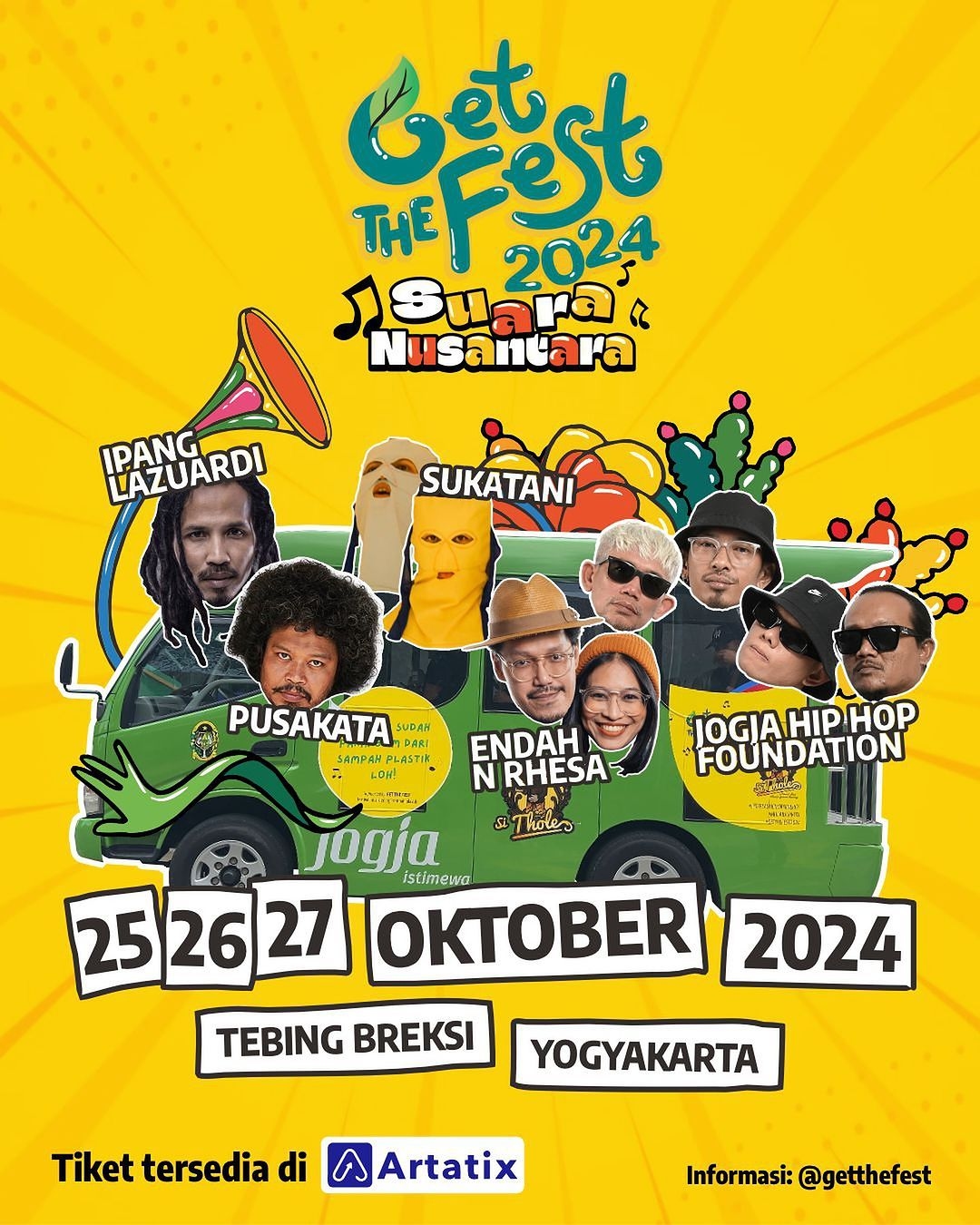 Event Vibes! Get The Fest 2024: Festival Seni dan Budaya Berkelanjutan yang Mengguncang Tebing Breksi dengan Energi Terbarukan!