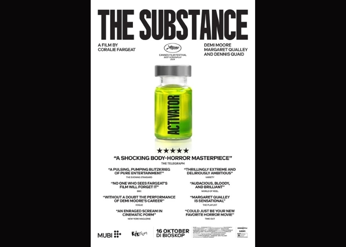 Bioskop Vibes! Demi Moore Kembali dengan The Substance: Film Horror yang Menggugah, Tayang di Indonesia Mulai 16 Oktober