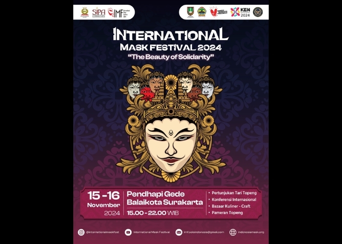 Event Vibes! Pesona Keindahan Topeng dari Berbagai Penjuru Dunia Hadir Kembali di International Mask Festival (IMF) 2024 Solo!