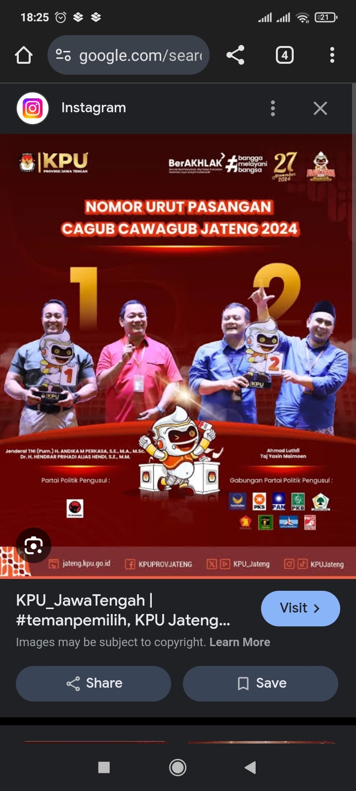 Pilgub Jateng 2024: Luthfi – Yasin Kalah dari Andika – Hendi di TPS Tempat Jokowi Memilih