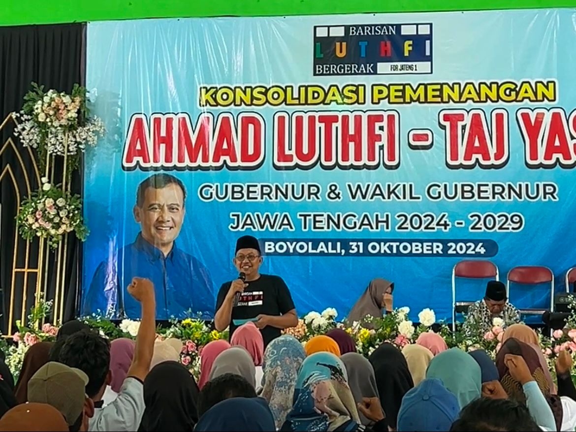 Ribuan Relawan Akar Rumput Boyolali Siap Menangkan Luthfi - Taj Yasin