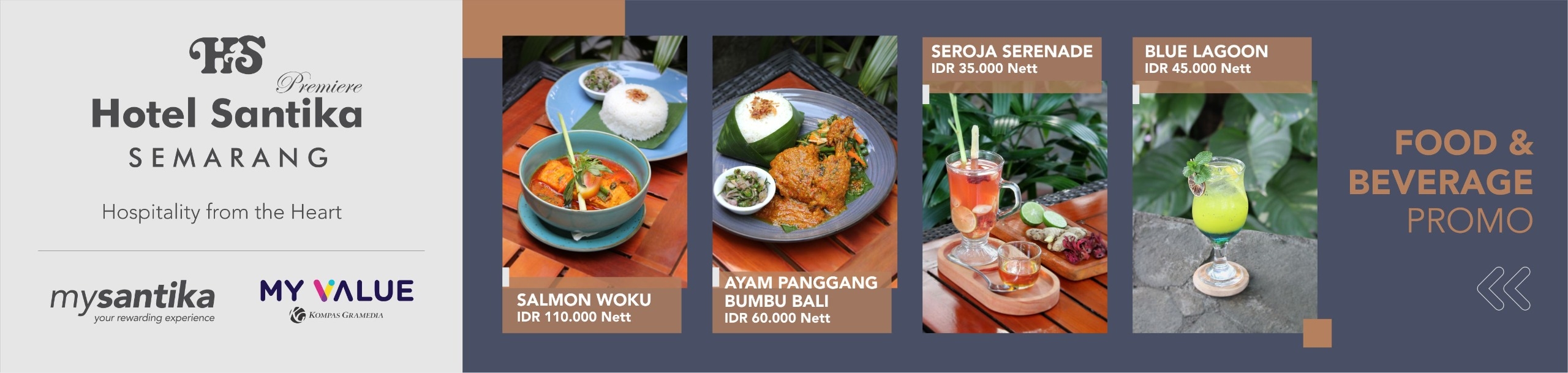 Jateng Vibes! Hangatkan Akhir Tahun 2024 dengan Rangkaian Promo Spesial Food and Beverage di Hotel Santika Premiere Semarang!