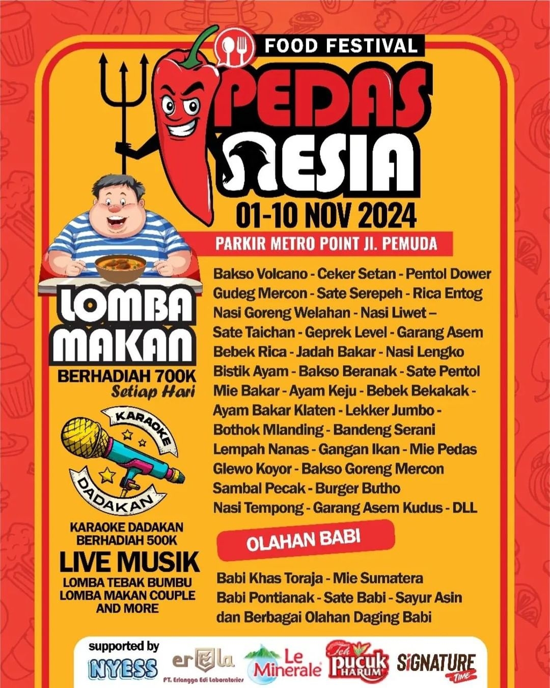 Event Vibes! Pecinta Kuliner Wajib Merapat! Nikmati Berbagai Menu Pedas Beringas di Food Festival Pedasnesia Semarang!