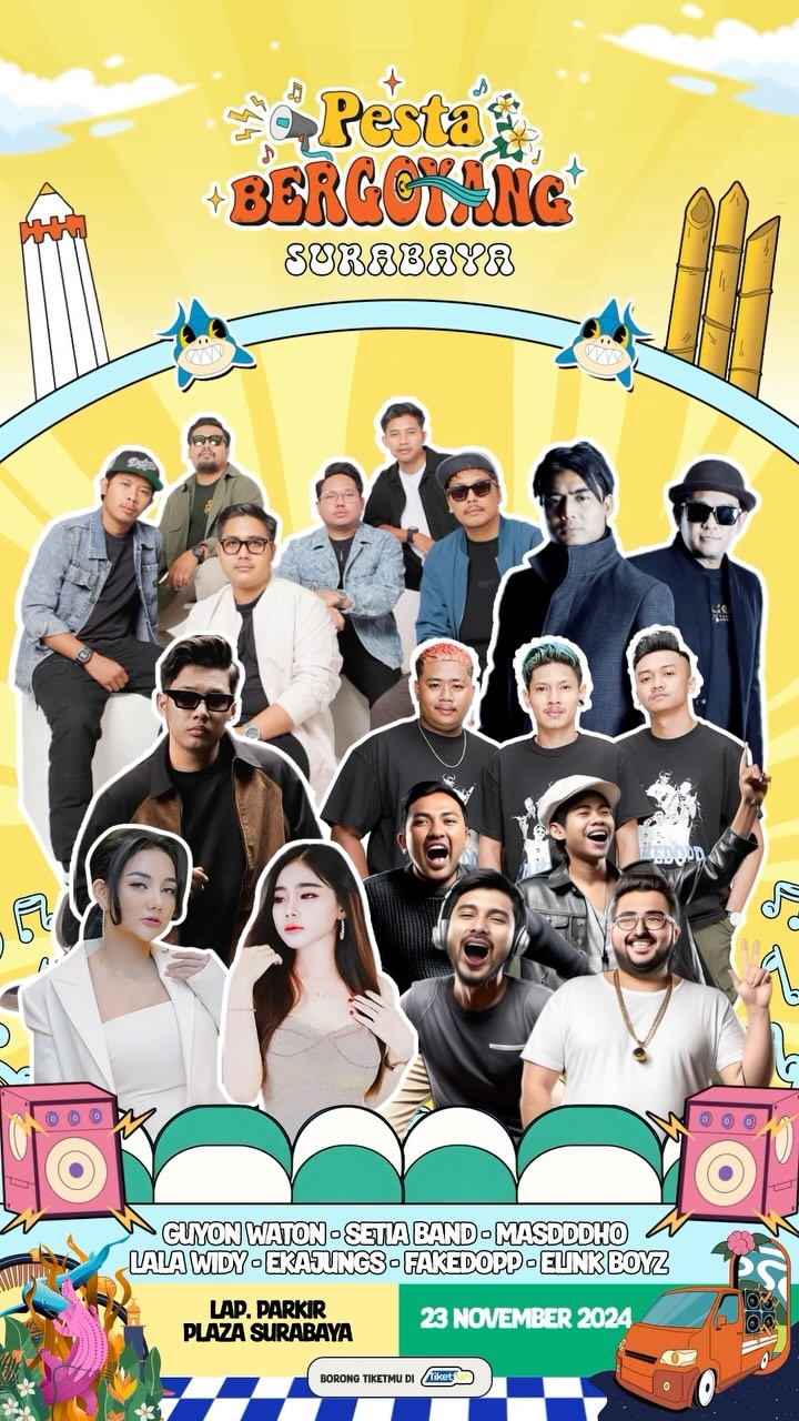 Event Vibes! Meriahkan Konser Pesta Bergoyang 2024: Sajian Musik Nusantara yang Siap Guncang Surabaya Akhir November Ini