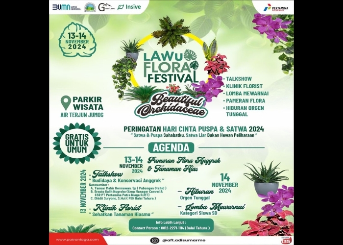 Event Vibes! Mari Meriahkan Lawu Flora Festival 2024: Merayakan Keindahan dan Keanekaragaman Flora Nusantara di Air Terjun Jumog!