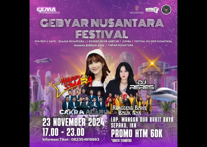 Event Vibes! Mari Meriahkan Acara Gebyar Nusantara Festival 2024: Perpaduan Budaya dan Hiburan di Jantung IKN