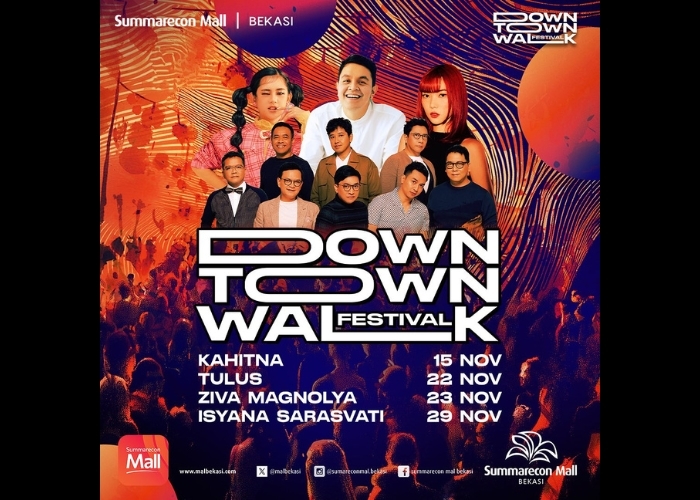 Event Vibes! Downtown Walk Festival 2024: Parade Musik Spektakuler di Summarecon Mall Bekasi Sepanjang November
