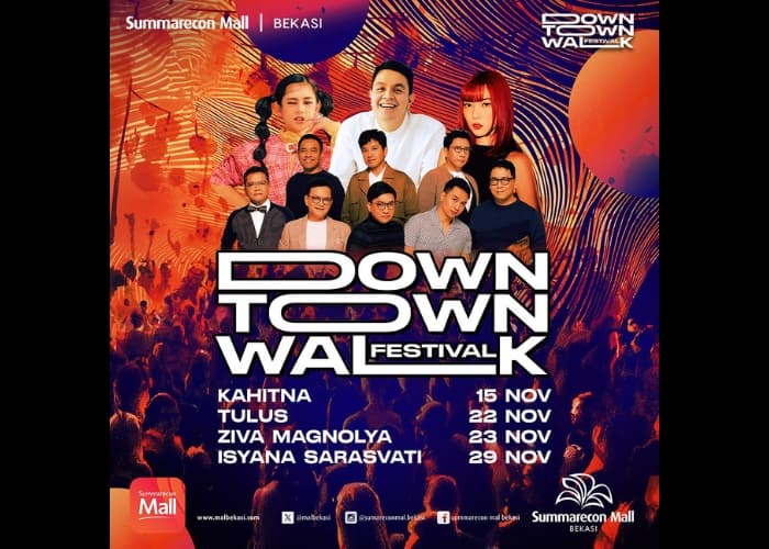 Event Vibes! Downtown Walk Festival 2024: Parade Musik Spektakuler di Summarecon Mall Bekasi Sepanjang November