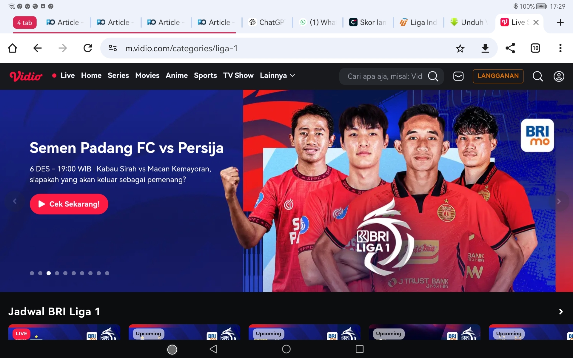 LIVE STREAMING LIVE SCORE Semen Padang FC vs Persija PREDIKSI SKOR 1-2 Cek Hasil Akhir FULL TIME MENANG SIAPA?