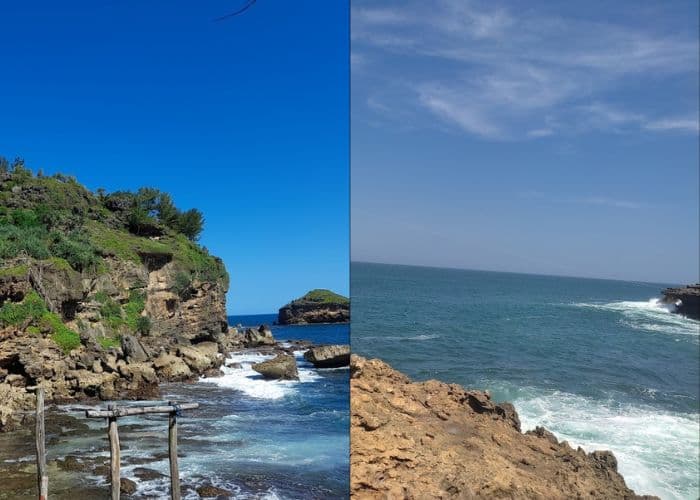 Vitamin Sea! Hidden Gems Pantai Jogan: Satu-satunya Pantai dengan Air Terjun yang Unik di Daerah Gunungkidul, Yogyakarta