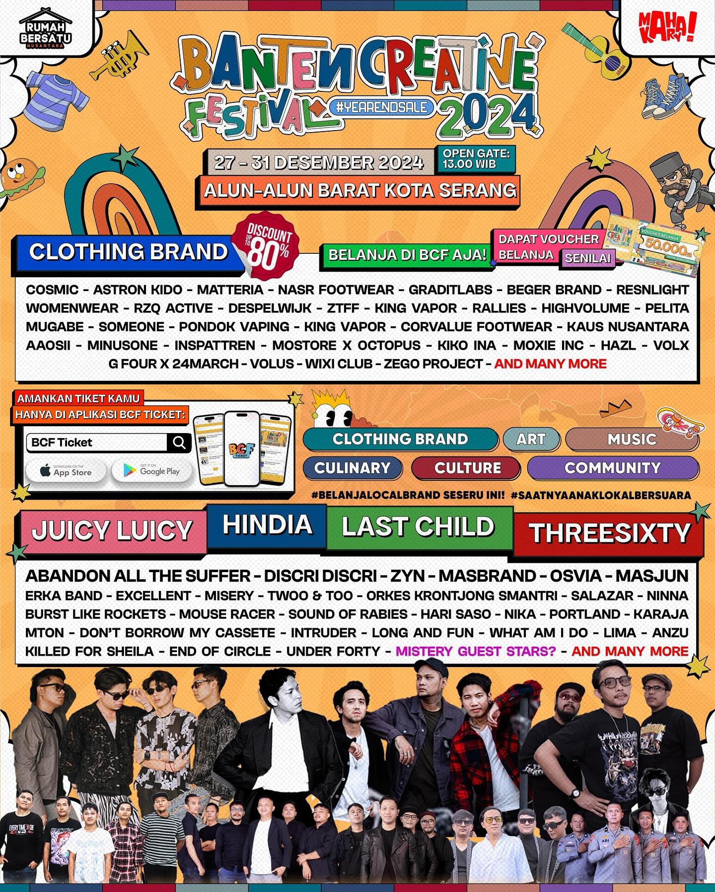Event Vibes! Rayakan Akhir Tahun dengan Meriahkan Banten Creative Festival 2024: Belanja Murah, Musik Seru, dan Kuliner Nikmat di Penghujung Tahun