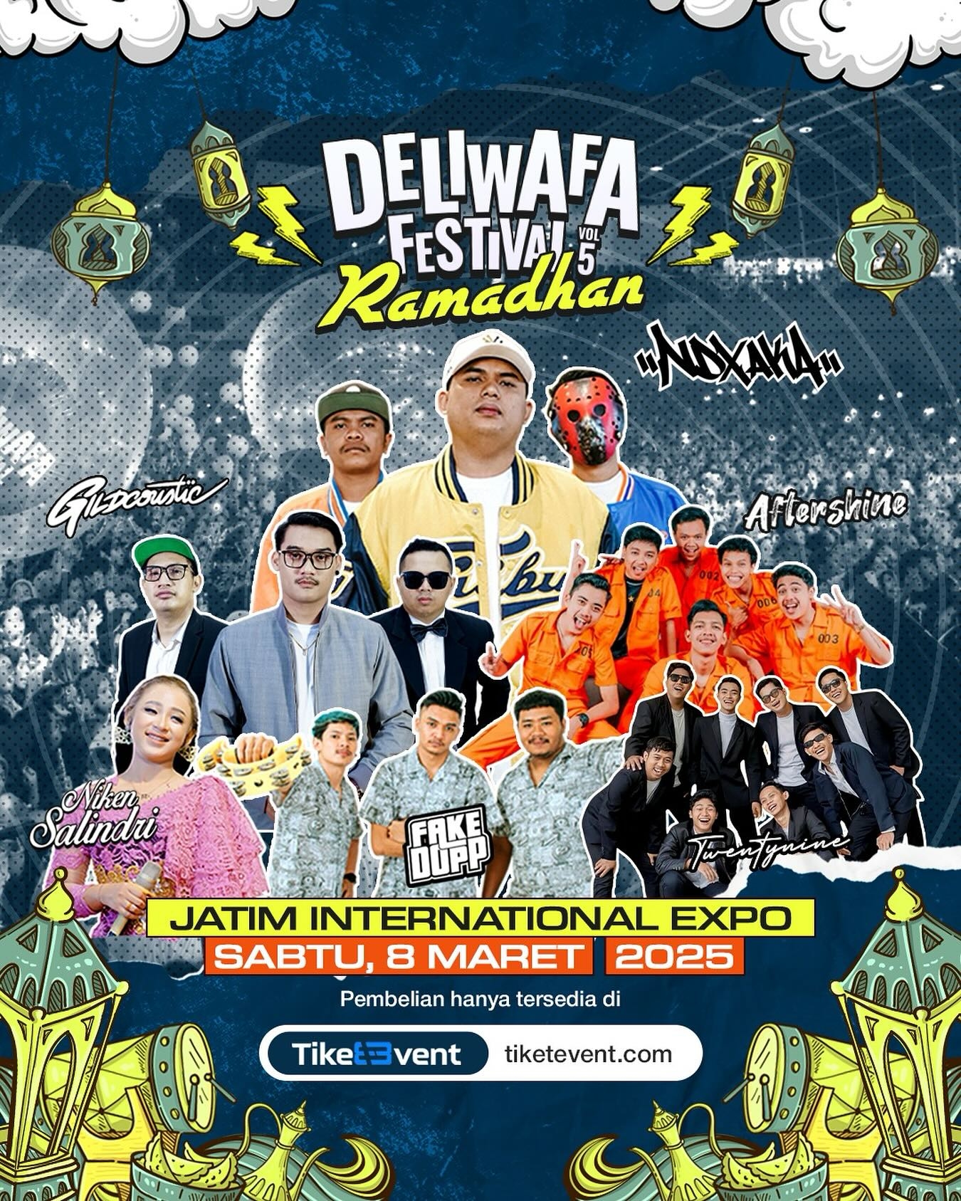 Event Vibes! Deliwafa Fest Vol 5 Hadir Lagi! NDX AKA, Aftershine, hingga Niken Selindri Siap Meriahkan Ramadhan Festival 2025 di Surabaya!