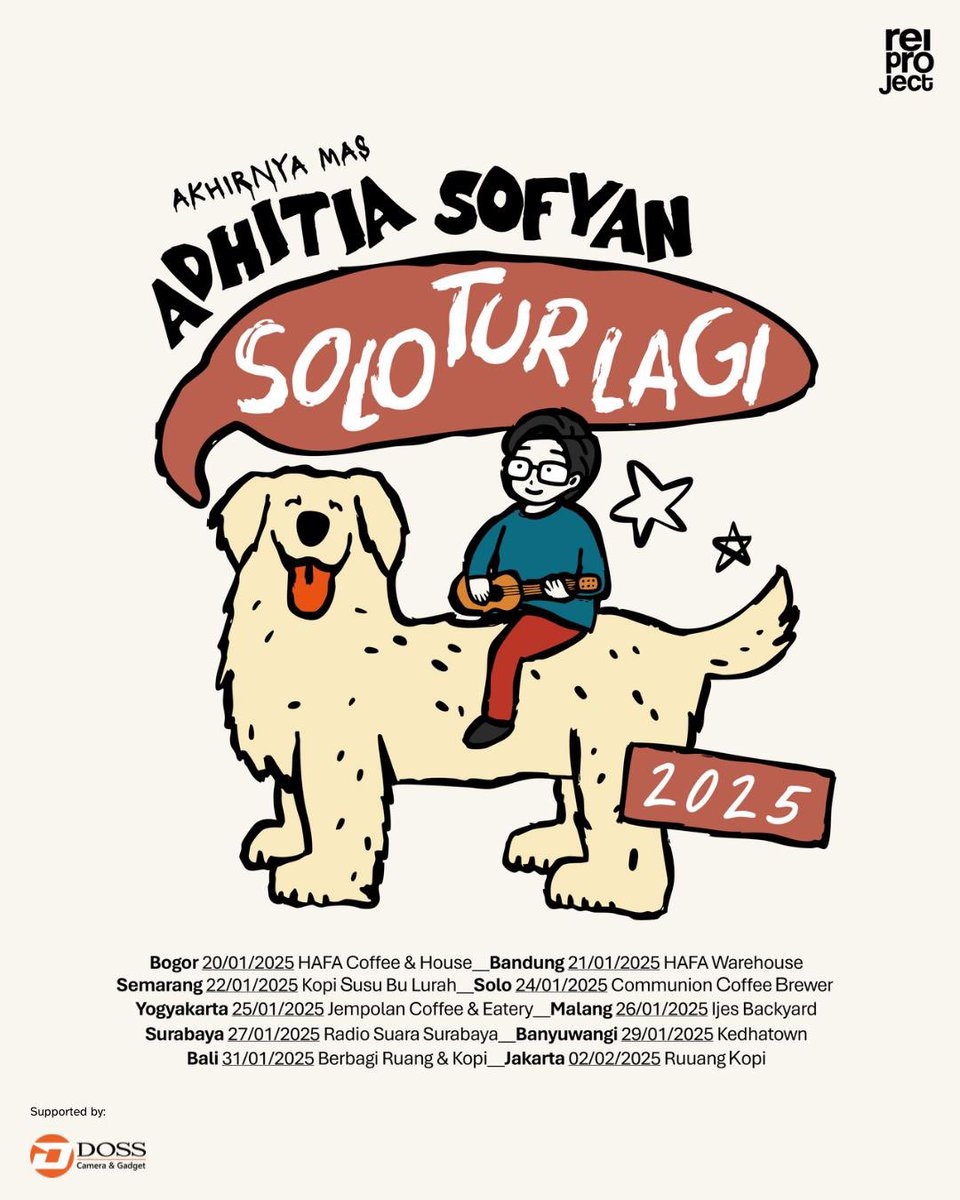 Event Vibes! Mari Meriahkan Konser Adhitia Sofyan Solo Tur Lagi: Nostalgia Musik Hangat di 10 Kota Jawa dan Bali Awal 2025