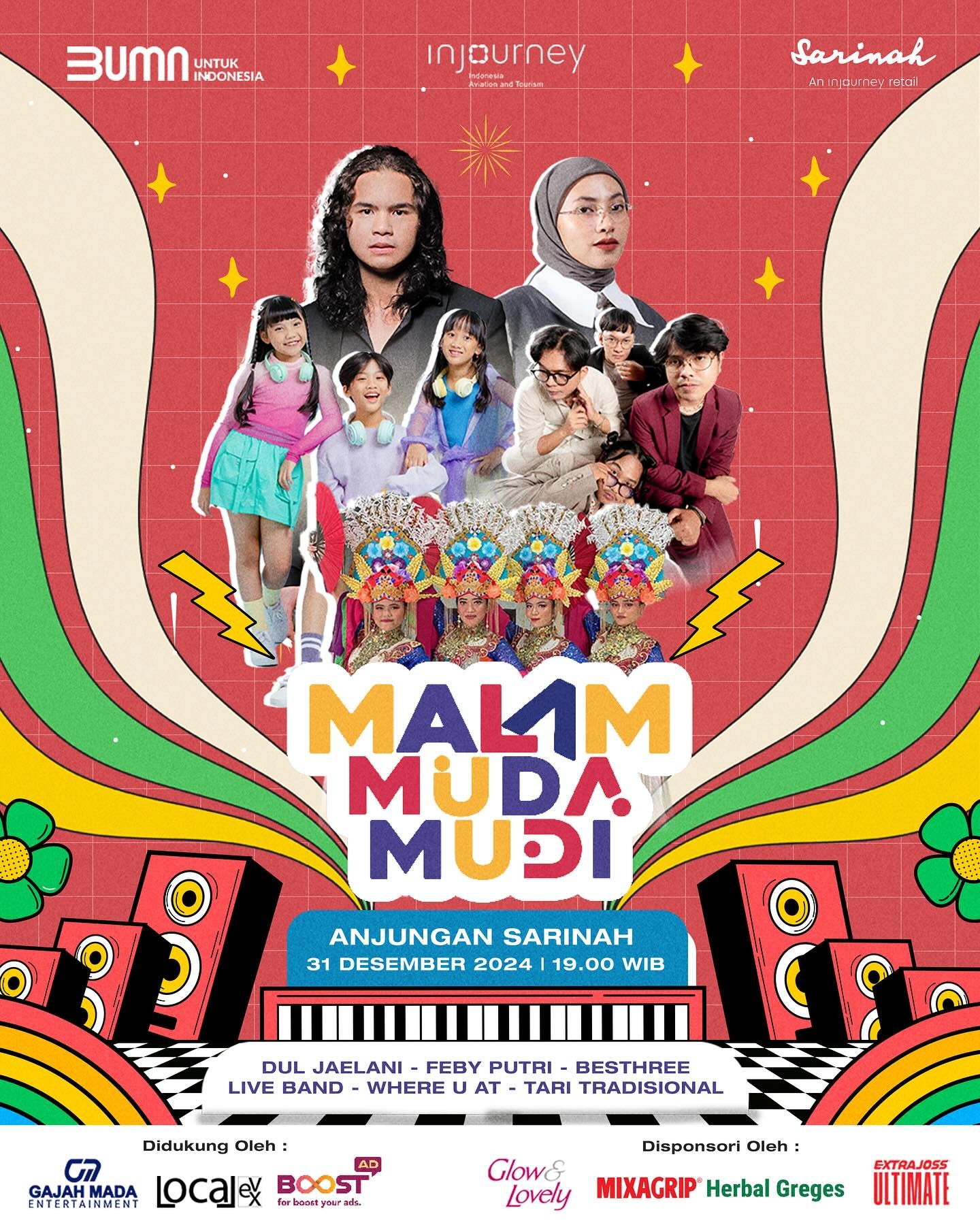 Event Vibes! Dul Jaelani dan Feby Putri Akan Mengisi Acara Malam Muda Mudi 2024 di Sarinah: Rayakan Tahun Baru dengan Musik, Budaya, dan Optimisme!