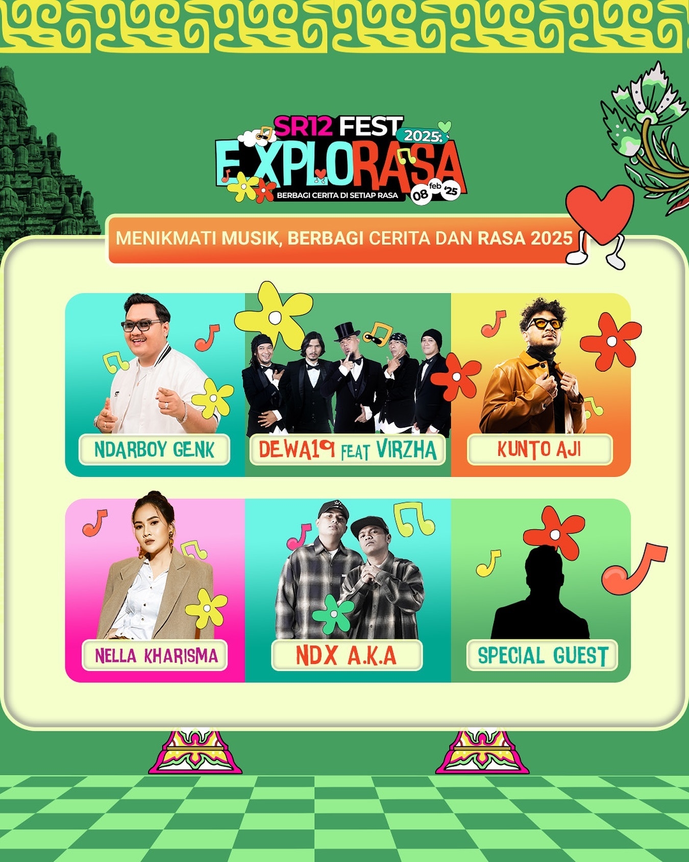 Event Vibes! MENGGEMPARKAN! Festival Musik SR12 FEST: Dewa 19 Hingga Nella Kharisma Siap Guncang Candi Prambanan! Ada Kejutan Spesial Lho