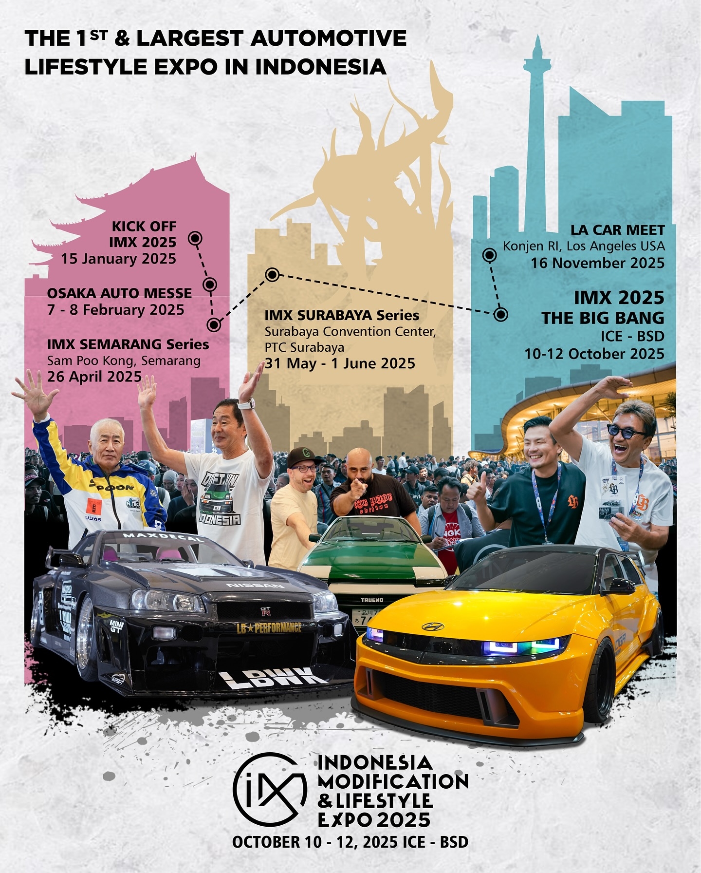 SPEKTAKULER! IMX 2025 Hadirkan Kolaborasi Unik Antara Modifikasi Modern dan Warisan Budaya di Klenteng Sam Poo Kong