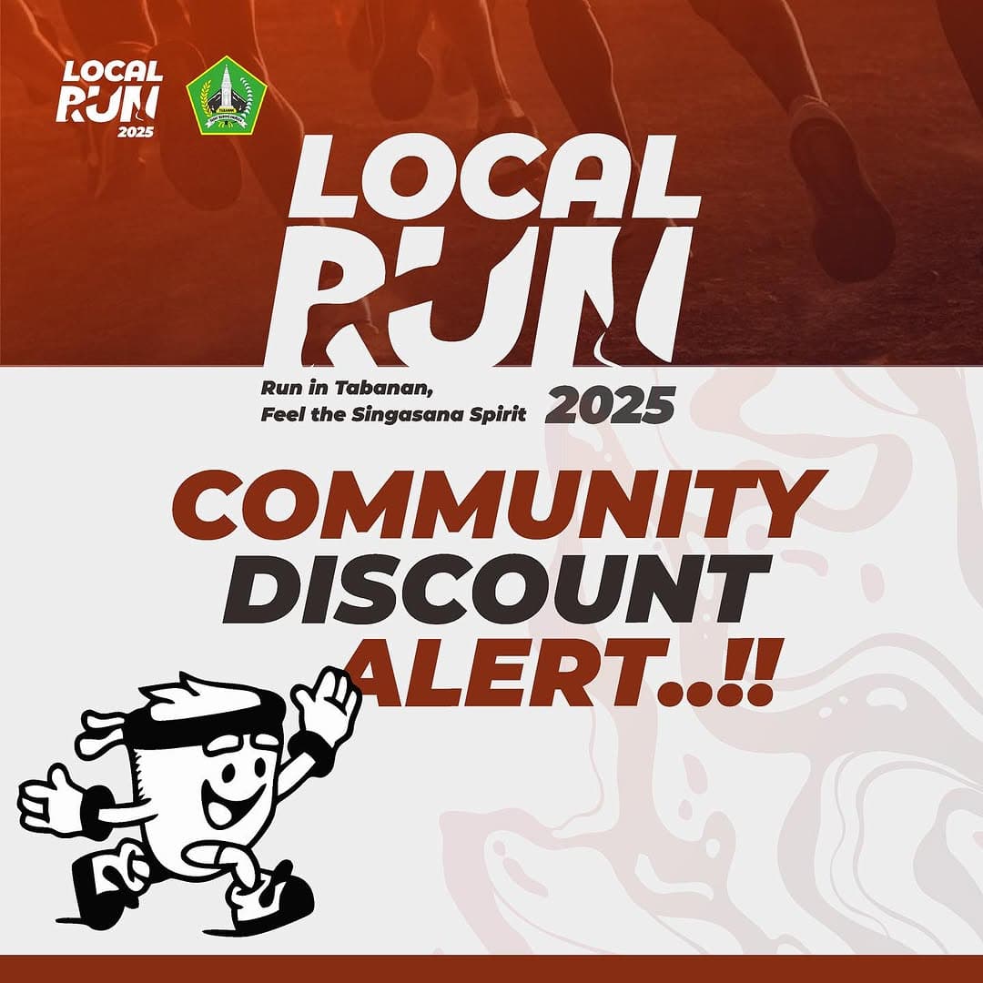 Event Vibes! Yuk Meriahkan Local Run Tabanan 2025: Tantangan Lari Penuh Hadiah di Kota Asri Bali, Siapa Berani?