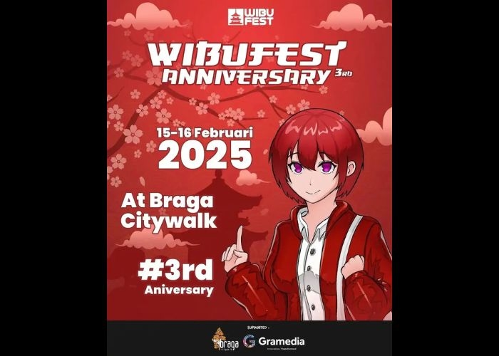 Ramaikan Event Wibu Bertajuk Wibufest 3rd Anniversary: Festival Anime Terbesar dengan Crosswalk Competition Pertama di Indonesia, Siap Gegerkan Braga